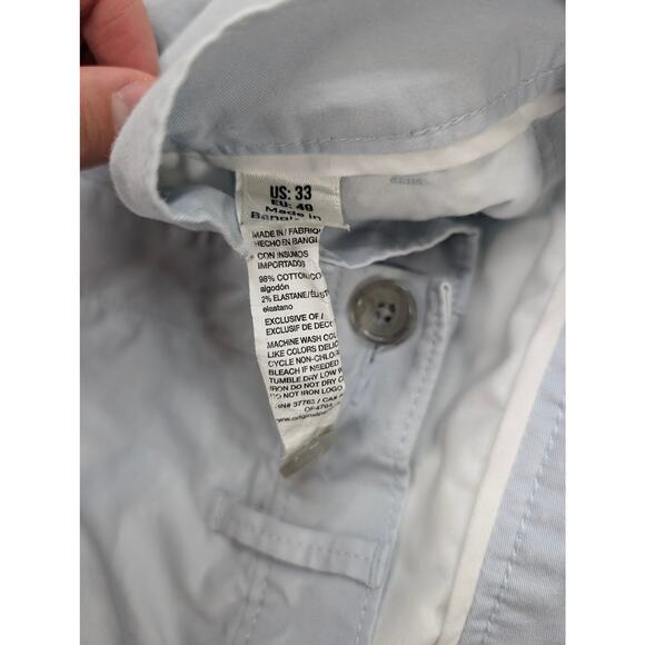 Penguin Mens Gray Khaki Shorts 33 Waist Munsingwear Stretch Business Casual - Picture 3 of 6